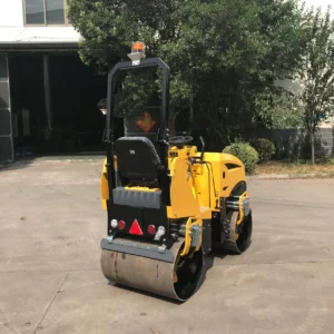 1 1.2 1.5 3 4 Ton Road Compactor Double Drum Hydraulic Asphalt Roller Vibratory Road Roller by Gasoline Diesel Engine Price