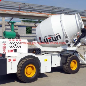 1.6 Cbm Chinese Factory Self Load Concrete Mixer Construction Machine
