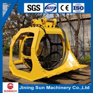 15 Tons Excavator Rotating Screener Sieving Mesh Screener Bucket