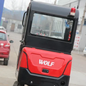 Wolf Cheap 1.8 T Ton Hydraulic Crawler with Enclosed Cabin Hammer Rock Breaker Attachments Bagger Small Digger Excavator Price for Mini Crawler Sales