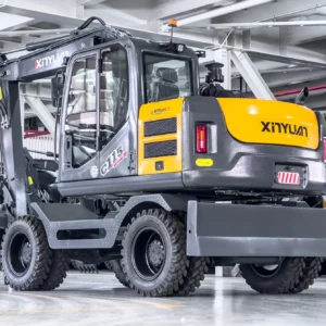 Xinyuan XYC115WTJ 9 Ton Hydraulic Wheel Excavator with Grabble for Sale