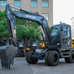 Xinyuan XYC120WT 9ton Full Hydraulic Wheel Excavators Machine with Backhoe Bucket