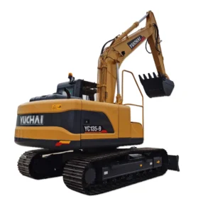 Yc135-9 Hydraulic Breaker Soil Digging Machinery China Joystick 13t 13.5t Controller Digger Excavator Quick Hitch