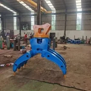 Zsdb 7 Jaws Single Cylinder Rotatable Excavator Hydraulic Grapple