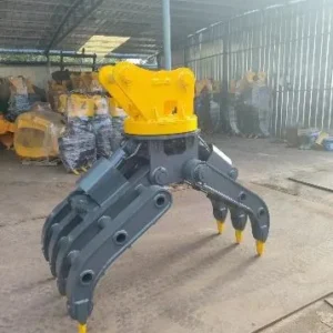 Zsyb 7 Jaws Double Cylinders Rotatable Excavator Hydraulic Grapple
